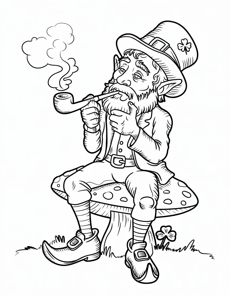 Leprechaun with Pipe